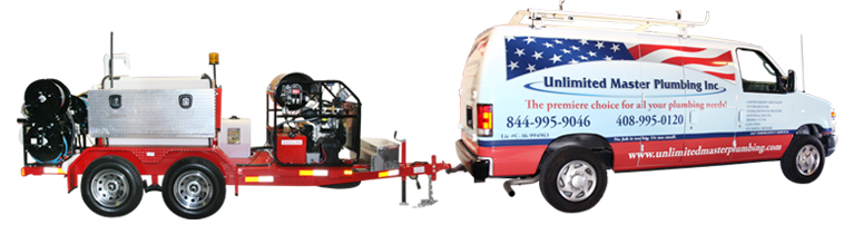 Unlimited Master Plumbing service van and hydro-jetting rig